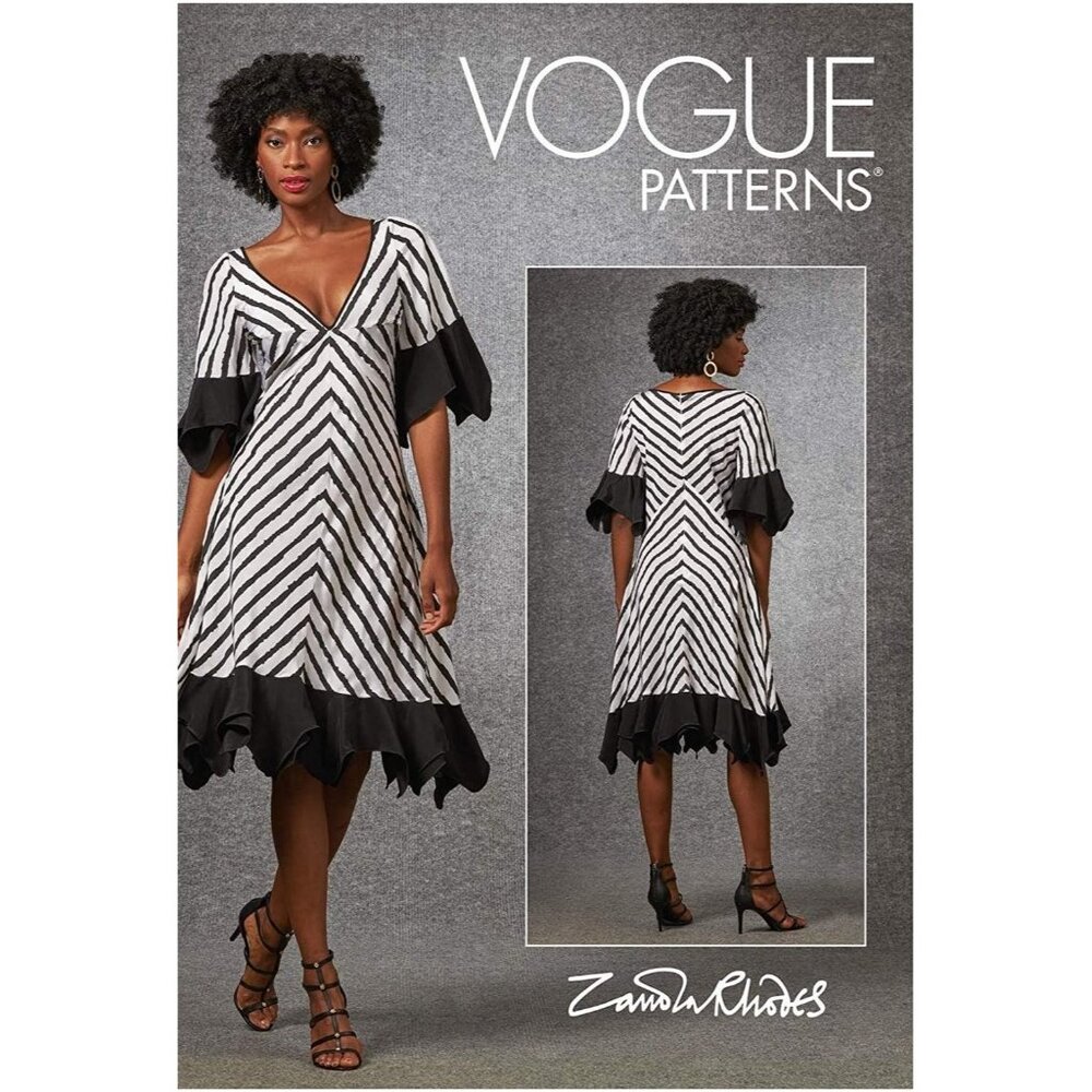 Vogue Sewing Pattern 10455 Misses Dress Size 6-14 Zandra Rhodes